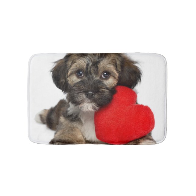 Tapis De Bain Chiot de Valentine Havanese d'amant (Devant)