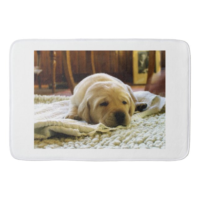 Tapis De Bain chiot jaune 2 labo (Devant)