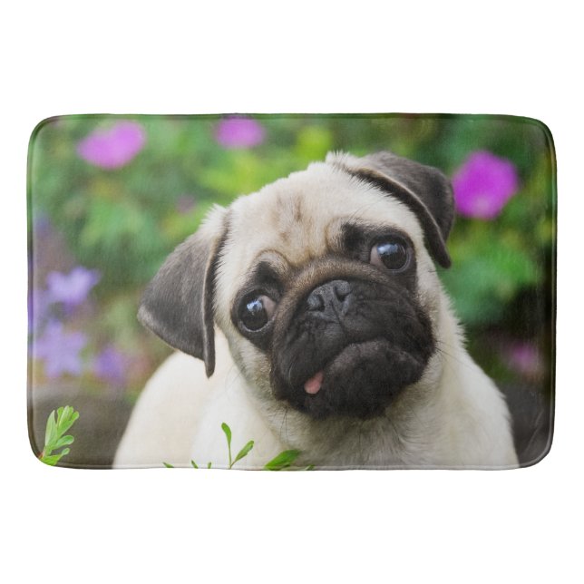 Tapis De Bain Chiot mignon de carlin de faon (Devant)