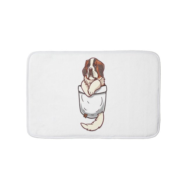 Tapis De Bain Chiots Saint-Bernard de poche  (Devant)