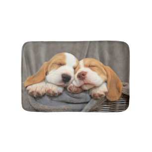 Tapis De Bain Chiots somnolents