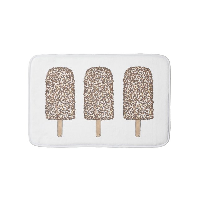 Tapis De Bain Chocolat Eclair glace crème pâtisserie Popsicle de (Devant)