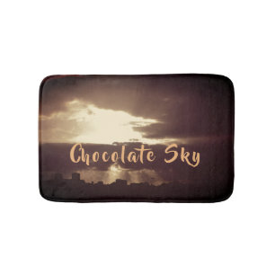 Tapis De Bain Chocolat foncé Plymouth Sky Sunset Bain Mat