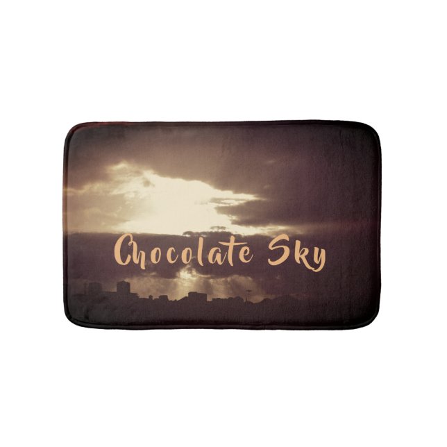 Tapis De Bain Chocolat foncé Plymouth Sky Sunset Bain Mat (Devant)