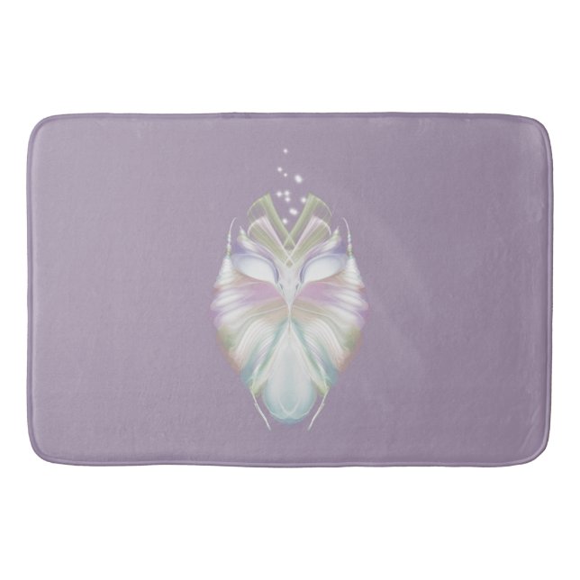 Tapis De Bain Chouette Oracle Pastel Purple (Devant)
