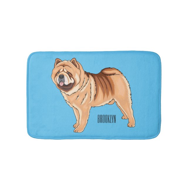 Tapis De Bain Chow Chow dog cartoon (Devant)
