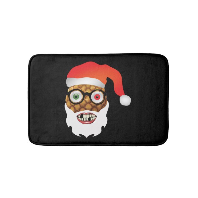 Tapis De Bain christmas santa claus funny Pineapple (Devant)