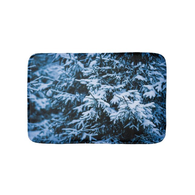 Tapis De Bain Chute de neige Arbre de Noël d'hiver (Devant)