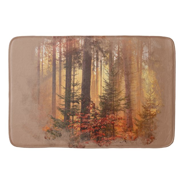 Tapis De Bain Chute Sublimation Perturbée Douche Rideau (Devant)
