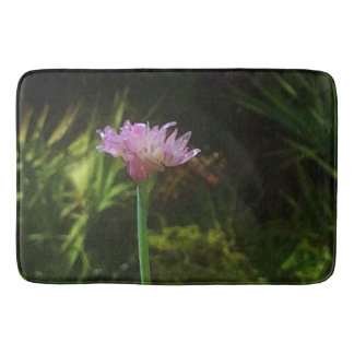 Tapis De Bain Ciboulette à fleurs et palmier