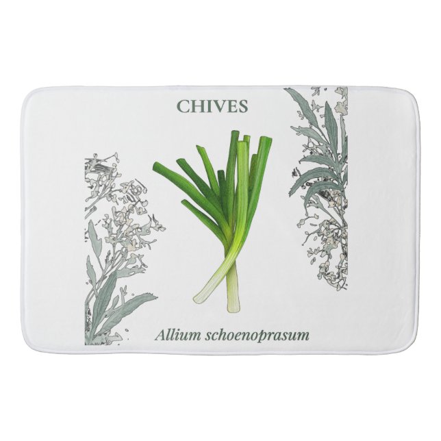 Tapis De Bain Ciboulette — Allium schoenoprasum (Devant)
