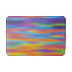 Tapis De Bain Ciel de coucher de soleil sur le désert Abstrait