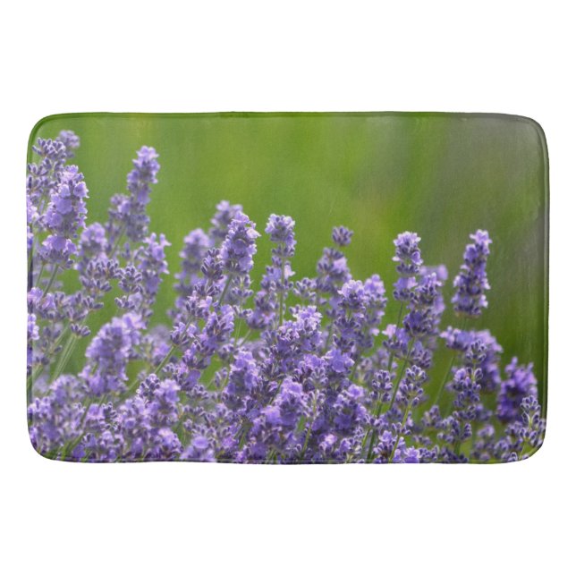 Tapis De Bain Ciel de fleurs violettes (Devant)