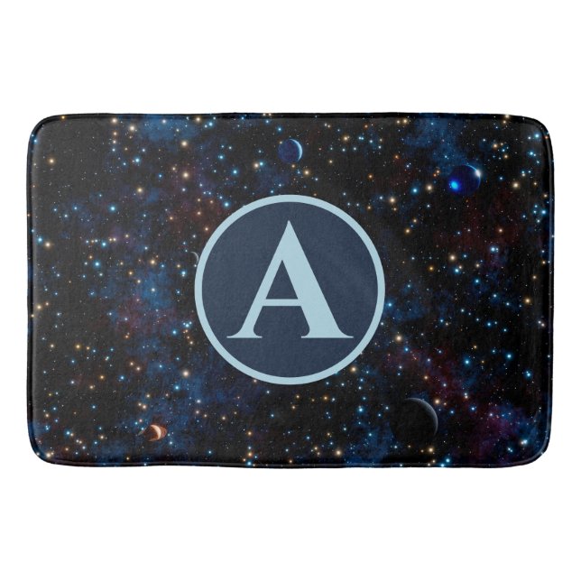 Tapis De Bain Ciel étoilé avec étoiles et planètes (Devant)