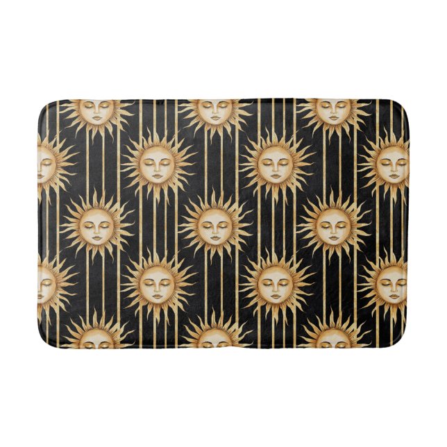 Tapis De Bain Cils Black Gold Sun   (Devant)