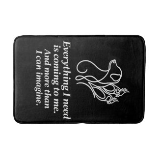 Tapis de bain citation affirmation manifestation