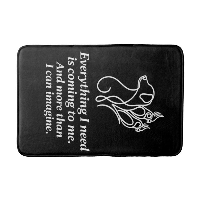 Tapis de bain citation affirmation manifestation (Devant)