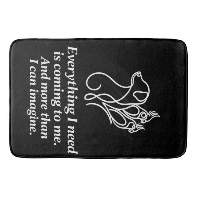 Tapis de bain citation affirmation manifestation (Devant)
