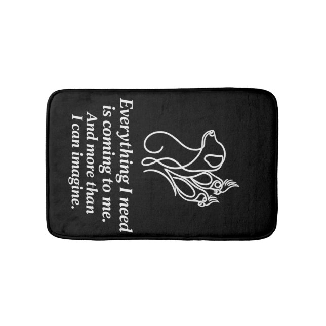 Tapis de bain citation affirmation manifestation (Devant)