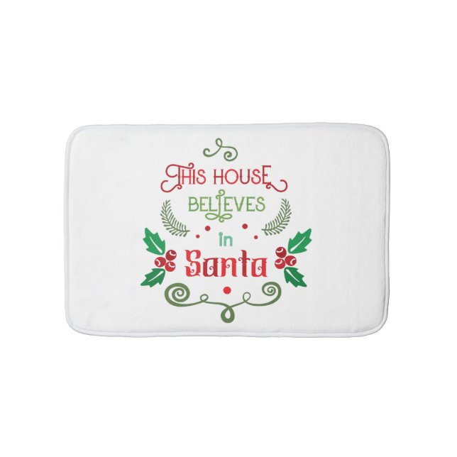 Tapis De Bain Citation de Noël drôle modifiable (Devant)