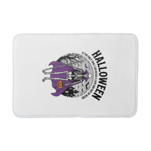 Tapis De Bain Citation drôle de cape d'Halloween de squelette de