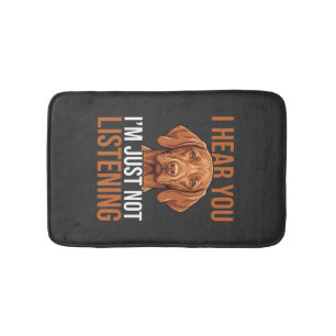 Tapis De Bain Citation drôle de chien Vizsla n'écoutant pas
