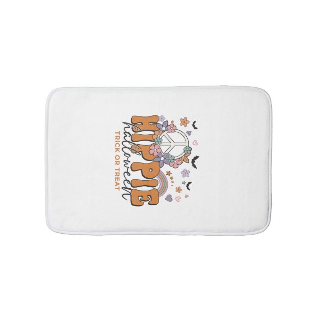 Tapis De Bain Citation drôle d'Halloween Hippie Halloween (Devant)