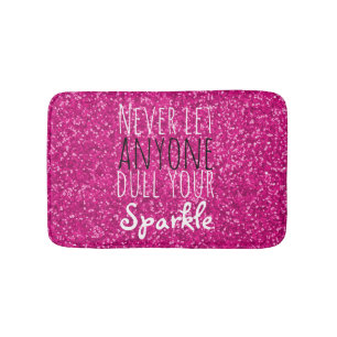 Tapis De Bain Citation inspirée   de parties scintillantes de