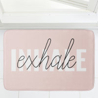 Citation moderne Pastel Pink Inhale Exhale