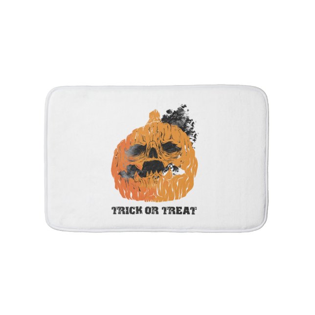 Tapis De Bain Citrouille d'Halloween (Devant)