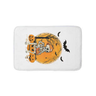 Tapis De Bain Citrouille d'Halloween BonePumpkin