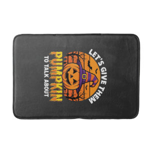 Tapis De Bain Citrouille drôle Halloween jeu de mots Design2 (1)