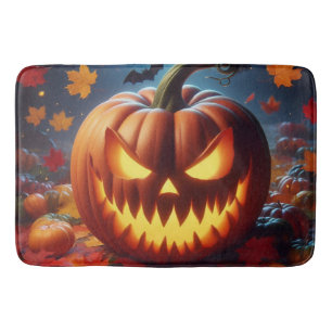 Tapis De Bain citrouille/Halloween/chauve-souris éffrayant