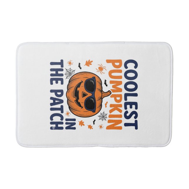 Tapis De Bain Citrouille la plus cool du patch Halloween Shirt_1 (Devant)