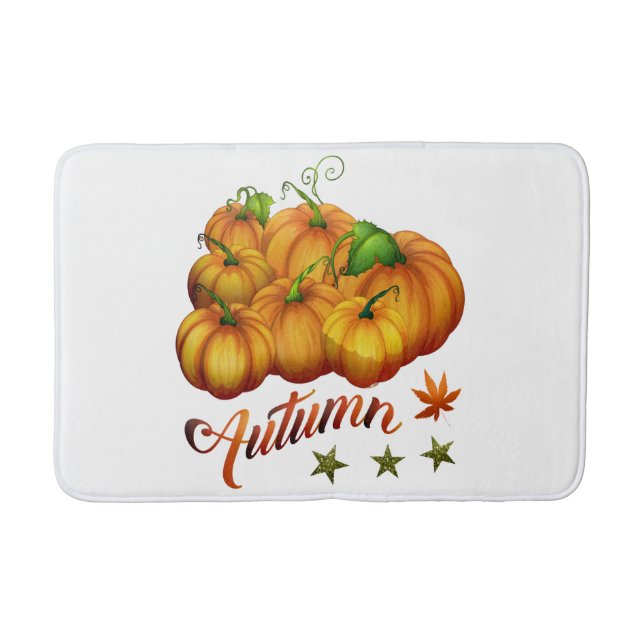 Tapis De Bain Citrouilles d'automne     (Devant)