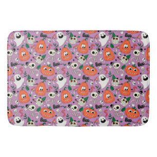 Tapis De Bain Citrouilles et squelettes Ghost mignons