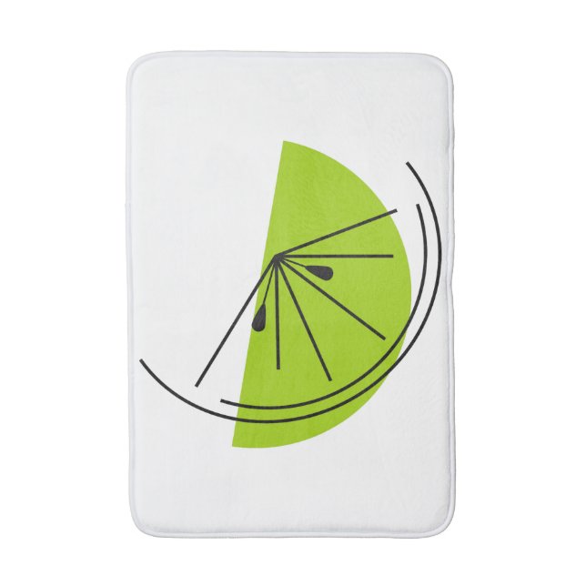 Tapis de bain Citrus Lime (Devant (Vertical))