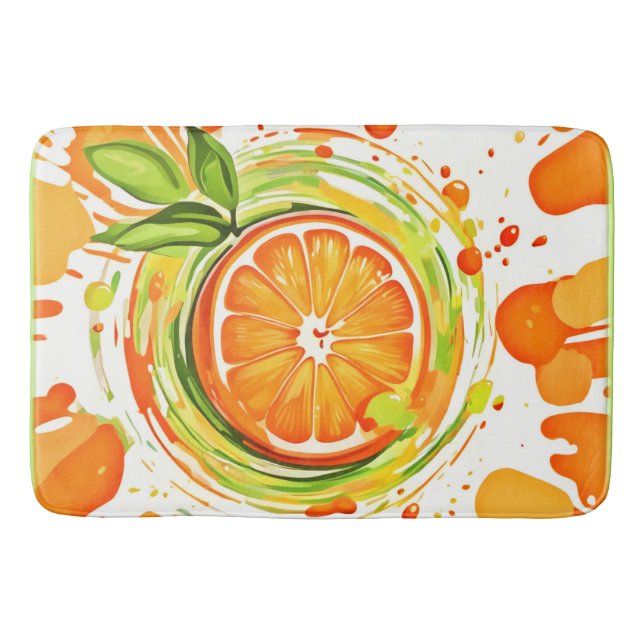 Tapis De Bain Citrus Splash of Joy (Devant)