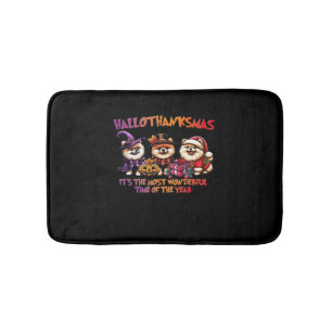 Tapis De Bain Classi de Noël d'Halloween de Poméranie