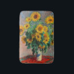 Tapis De Bain Claude Monet - Bouquet de tournesols<br><div class="desc">Bouquet de tournesols / Bouquet de tournois - Claude Monet,  Huile sur toile,  1881</div>