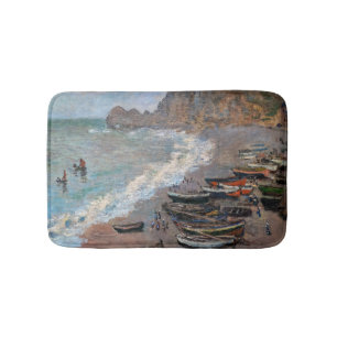 Tapis De Bain Claude Monet - La plage d'Etretat
