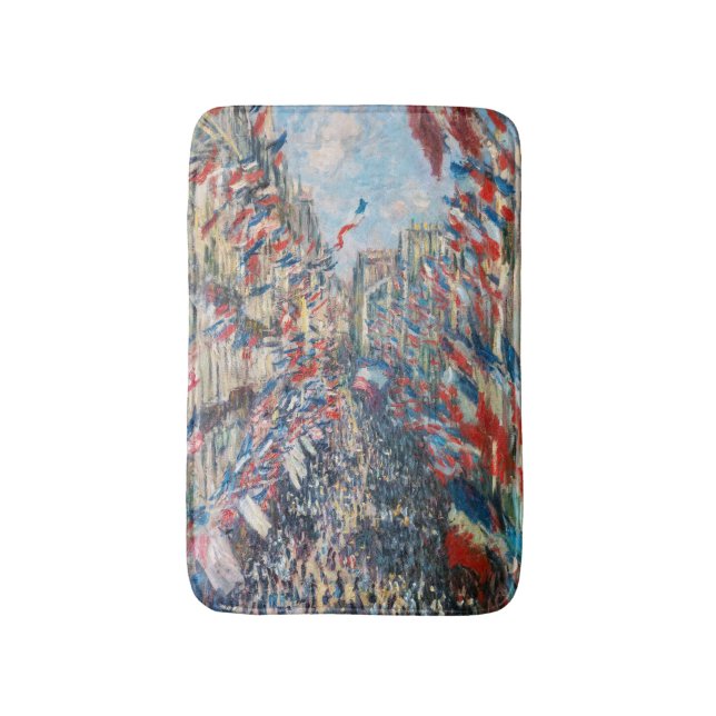 Tapis De Bain Claude Monet - La Rue Montorgueil - Paris (Devant (Vertical))