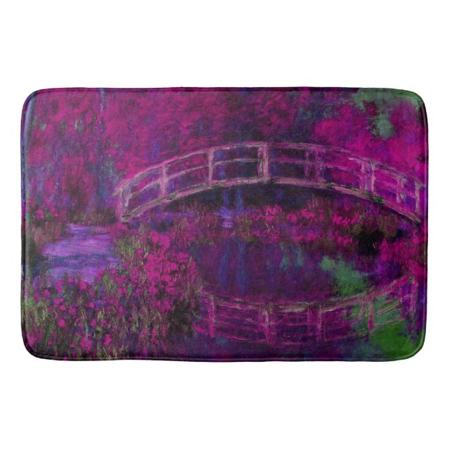 Tapis De Bain Claude Monet Le Pont Japonais violet (Devant)