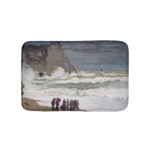Tapis De Bain Claude Monet - Mer Noire à Etretat