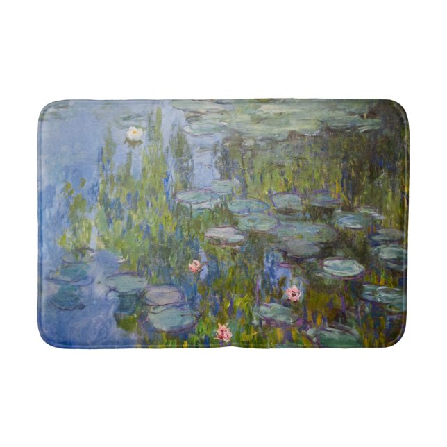Tapis De Bain Claude Monet Nymphéas 1915 Art Impressionniste (Devant)