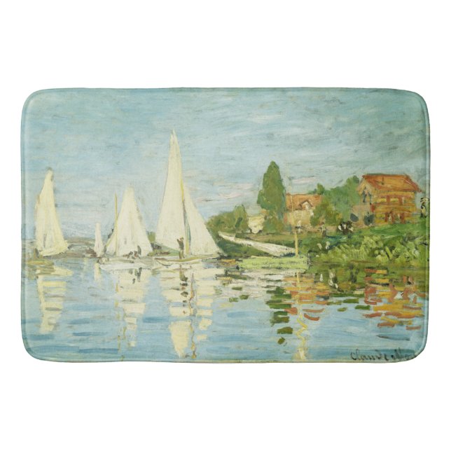 Tapis De Bain Claude Monet. Régates à Argenteuil (Devant)