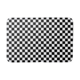 Tapis De Bain Clavier Classique Noir Et Blanc