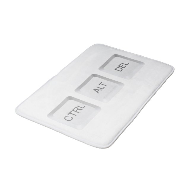 Tapis De Bain Clavier d'ordinateur CTRL ALT DEL de SlipperyJoe (Angle)