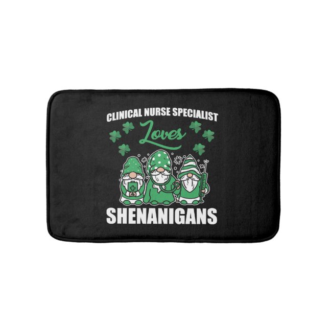 Tapis De Bain Clinique Infirmière spécialisée St.Patrick's Day (Devant)