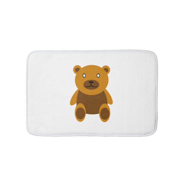 Tapis De Bain Clipart Brown de nounours (Devant)